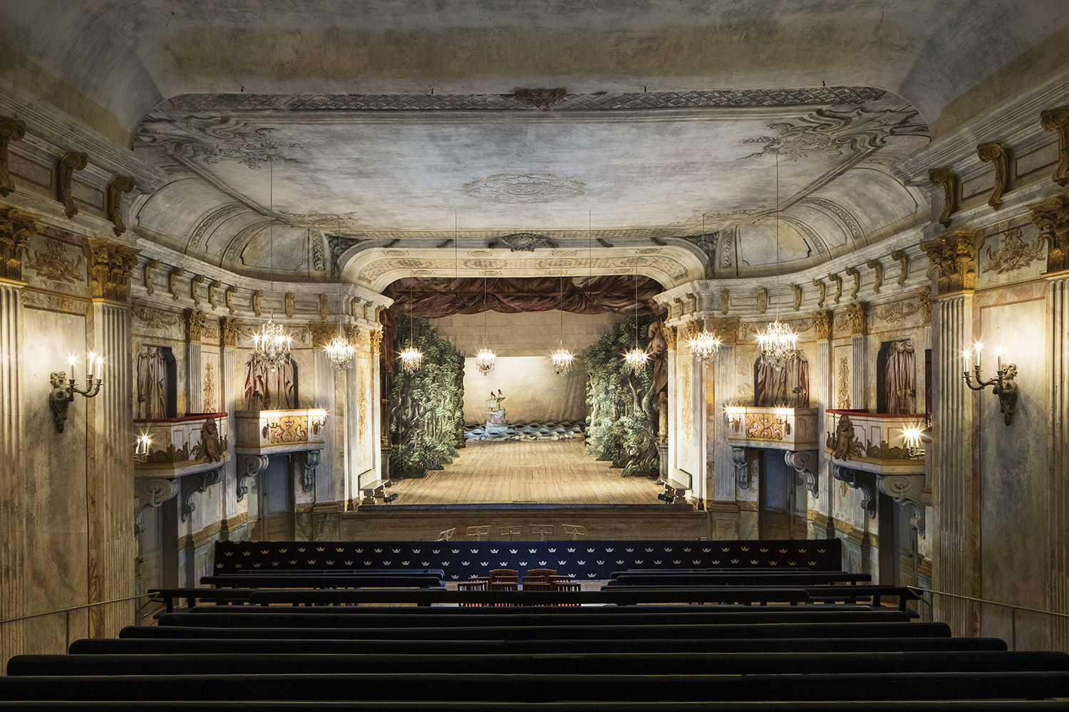 Scenen på Drottningholms Slottsteater